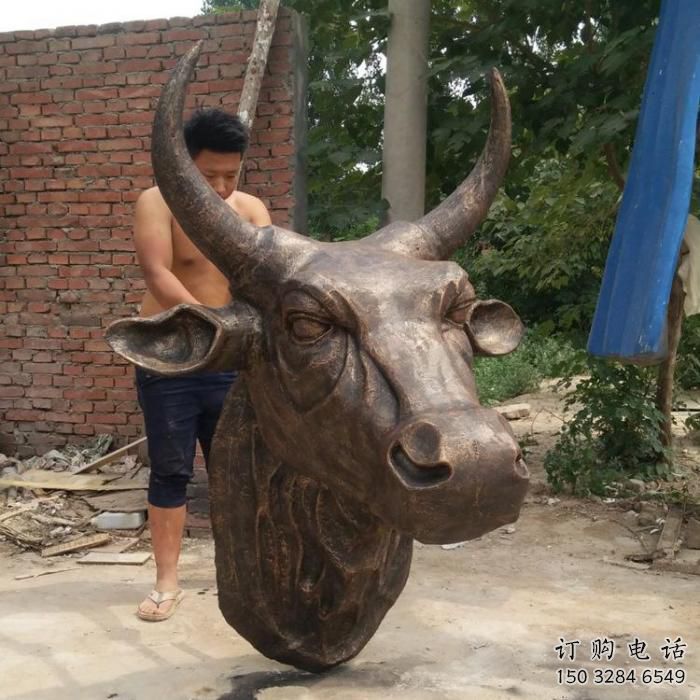 不銹鋼創(chuàng)意牛頭雕塑 步行街店門口雕塑 動(dòng)物小品 不銹鋼創(chuàng)意牛頭雕塑 步行街店門口雕塑 動(dòng)物小品