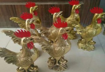青海街道小雞雕塑，動物小品，剪影工藝