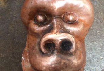 安徽校園猩猩雕塑，動(dòng)物題材，仿古工藝