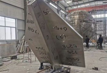 別墅區(qū)不銹鋼飛機雕塑 大型別墅區(qū)擺件 剪影雕塑