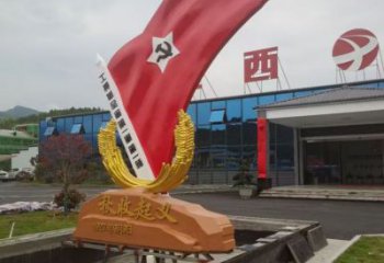黨徽雕塑生產(chǎn)廠家，革命黨建雕塑，黨建擺件