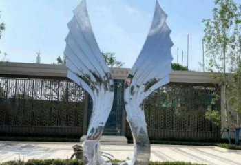 戶外翅膀雕塑廠家，公園歐式雕塑，公園工藝