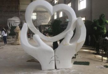 愛(ài)心雕塑制造商 仿真愛(ài)情雕塑 烤漆雕塑