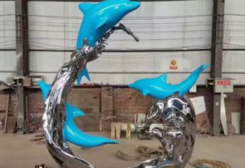 浪花雕塑廠家，抽象藝術(shù)造型，戶外廣場小品