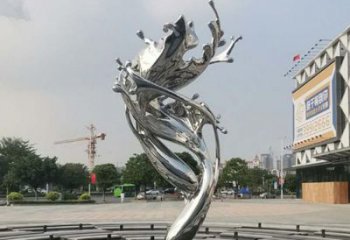 步行街浪花雕塑生產(chǎn)廠家 游樂場海浪雕塑 鑄造波浪雕塑