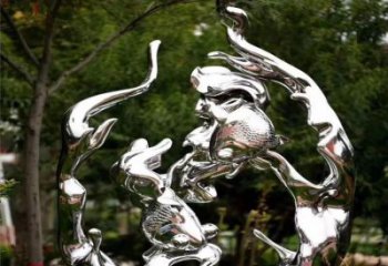 標(biāo)準(zhǔn)廣場(chǎng)浪花雕塑 抽象海浪雕塑 烤漆波浪雕塑生產(chǎn)