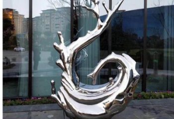 街道浪花雕塑定制廠家 現(xiàn)代海浪雕塑 彩繪波浪雕塑