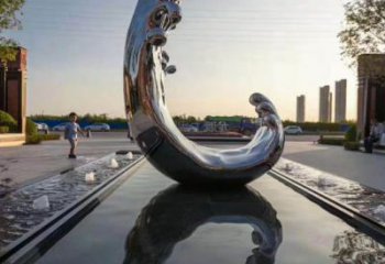 游樂場浪花雕塑廠家 發(fā)光公園波浪雕塑 噴漆波浪雕塑