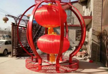 發(fā)光燈籠雕塑制造商 歐式步行街雕塑 大型商場(chǎng)雕塑展示