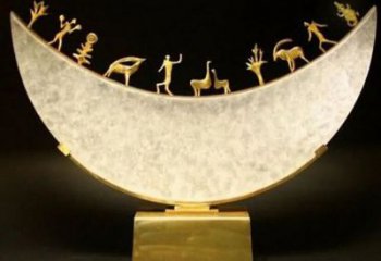 廣場(chǎng)月亮雕塑生產(chǎn)廠家，抽象水景雕塑，抽象效果