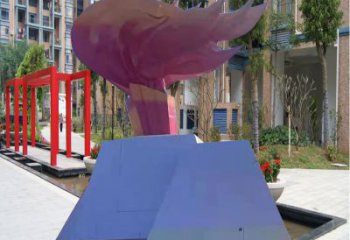 村口火焰雕塑加工廠家 啞光景觀擺件 公園雕塑