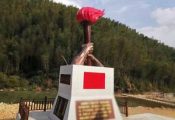 政府火焰雕塑供應(yīng)商 仿真景觀擺件 烤漆雕塑