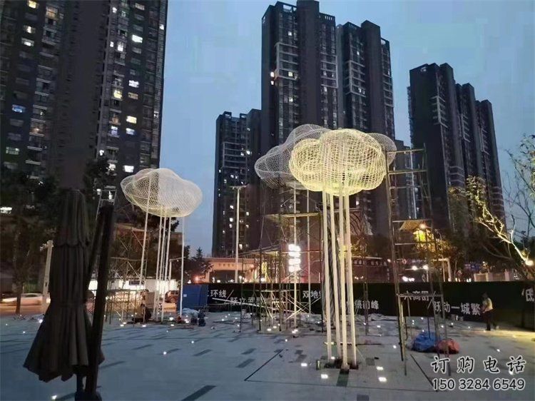 鋼管云梯雕塑 異形噴水梯子雕塑 農村云朵雕塑效果圖 鋼管云梯雕塑 異形噴水梯子雕塑 農村云朵雕塑效果圖