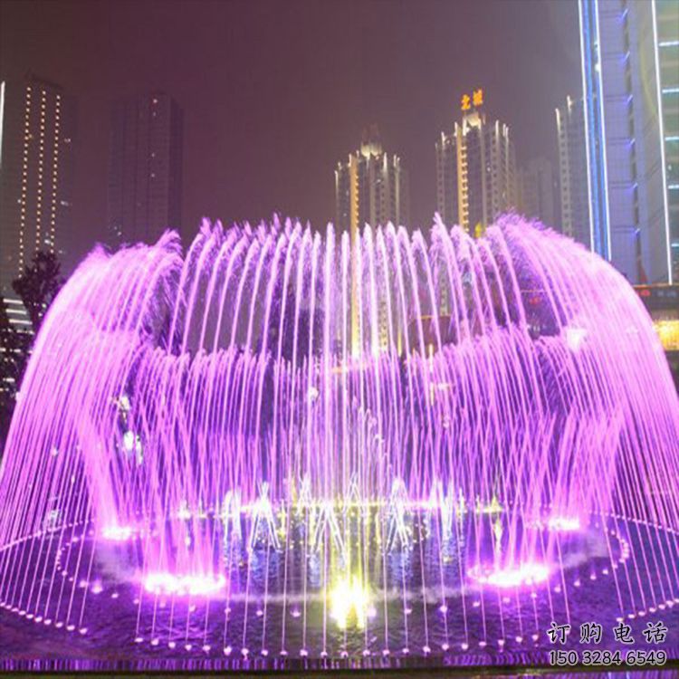 變頻程控噴泉雕塑，高噴循環(huán)噴水方式設(shè)計