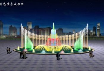 電影變頻噴泉雕塑，水景噴泉雕塑提供