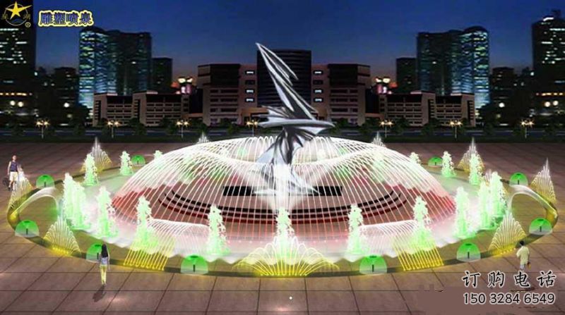 水景搖擺噴泉雕塑，循環(huán)噴水模式噴泉雕塑加工