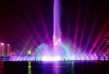 公園程控噴泉雕塑，高噴循環(huán)噴水方式設(shè)計