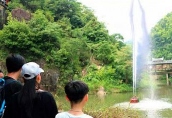 喊泉水景雕塑，聲控吶喊噴泉雕塑制作