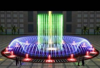 戶外噴泉雕塑，燈光數(shù)控效果，公園噴泉雕塑廠