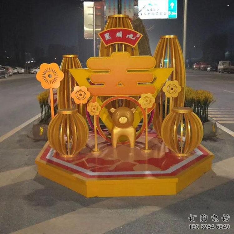 現(xiàn)代春字雕塑承接，慶典風(fēng)格，不銹鋼春字雕塑廠