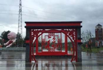 愛字雕塑供需，廣場雕塑，城市廣場福字雕塑廠家