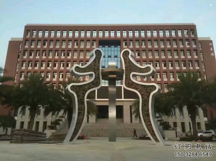 商字雕塑廠家精選，街頭藝術(shù)，公園不銹鋼愛(ài)字雕塑承接