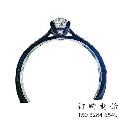 鉆戒拱門雕塑，美陳景觀小品，不銹鋼鉆戒大門雕塑