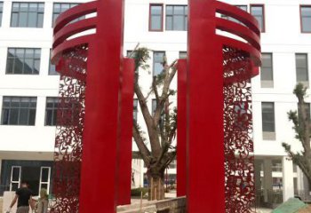 鏤空烤漆不銹鋼大門雕塑，拱門藝術(shù)結(jié)構(gòu)