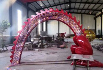 龍鱗大門(mén)雕塑