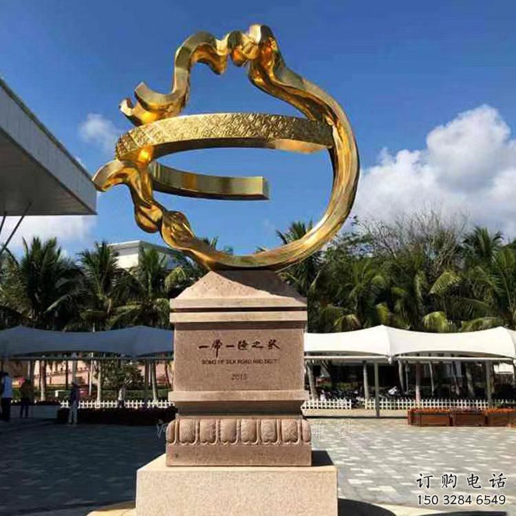 宣傳主題雕塑加工廠家，藝術(shù)形象標(biāo)識，地標(biāo)美陳雕塑
