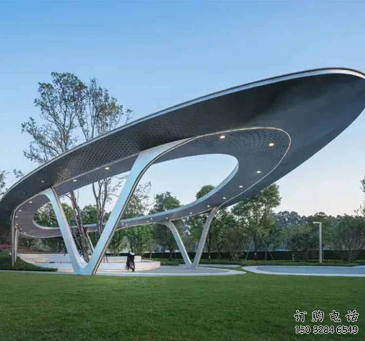 戶外休憩現(xiàn)代景觀廊架雕塑 戶外休憩現(xiàn)代景觀廊架雕塑