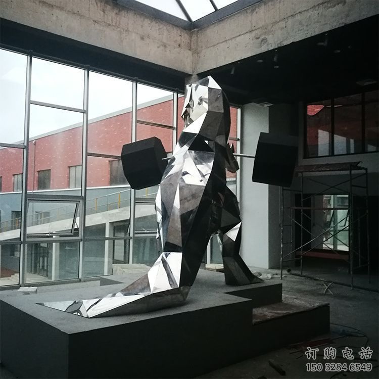 恐龍雕塑訂做，景區(qū)雕塑，鏡面恐龍雕塑定價(jià)
