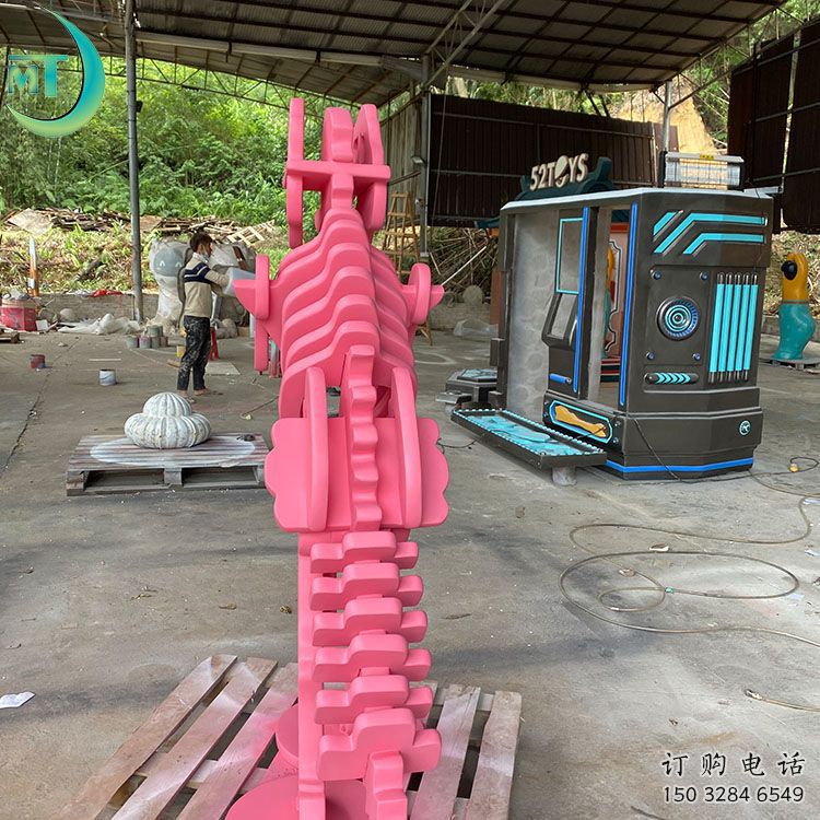 恐龍雕塑工廠選用，街道標(biāo)識，景觀恐龍骨架雕塑批發(fā)