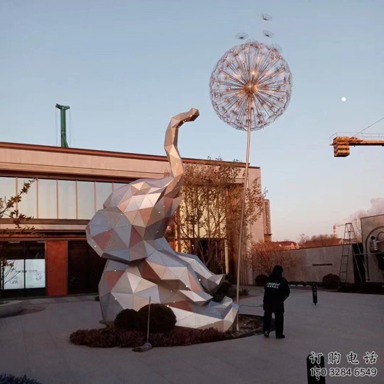 大象雕塑制造商，城市雕塑，公園烤漆大象雕塑觀賞型