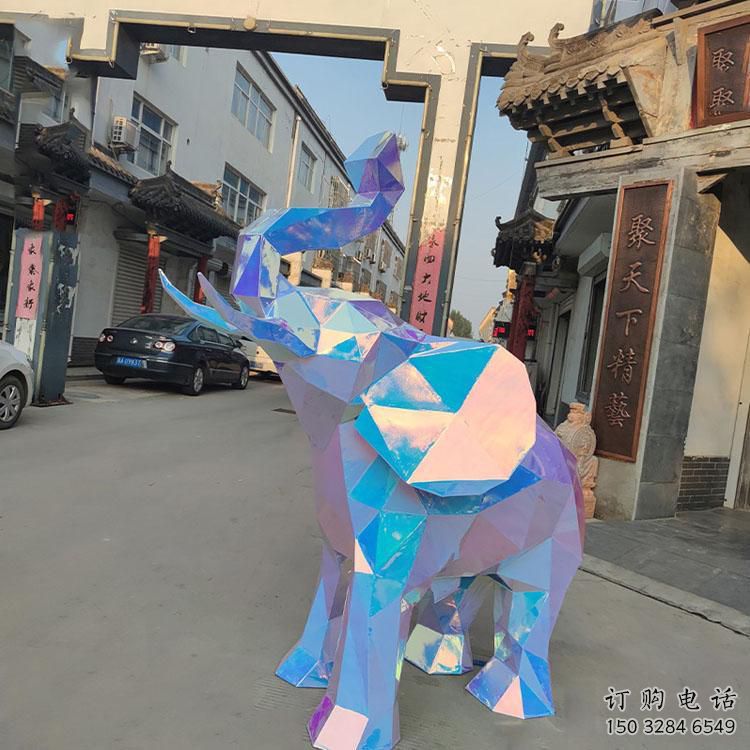 地產(chǎn)大象雕塑提供，露天雕塑，烤漆大象雕塑生產(chǎn)承接