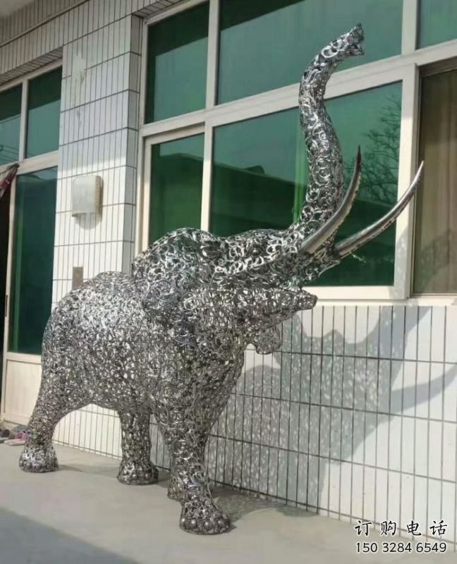 大象雕塑通用，街頭雕塑，鏤空大象雕塑標(biāo)準(zhǔn)