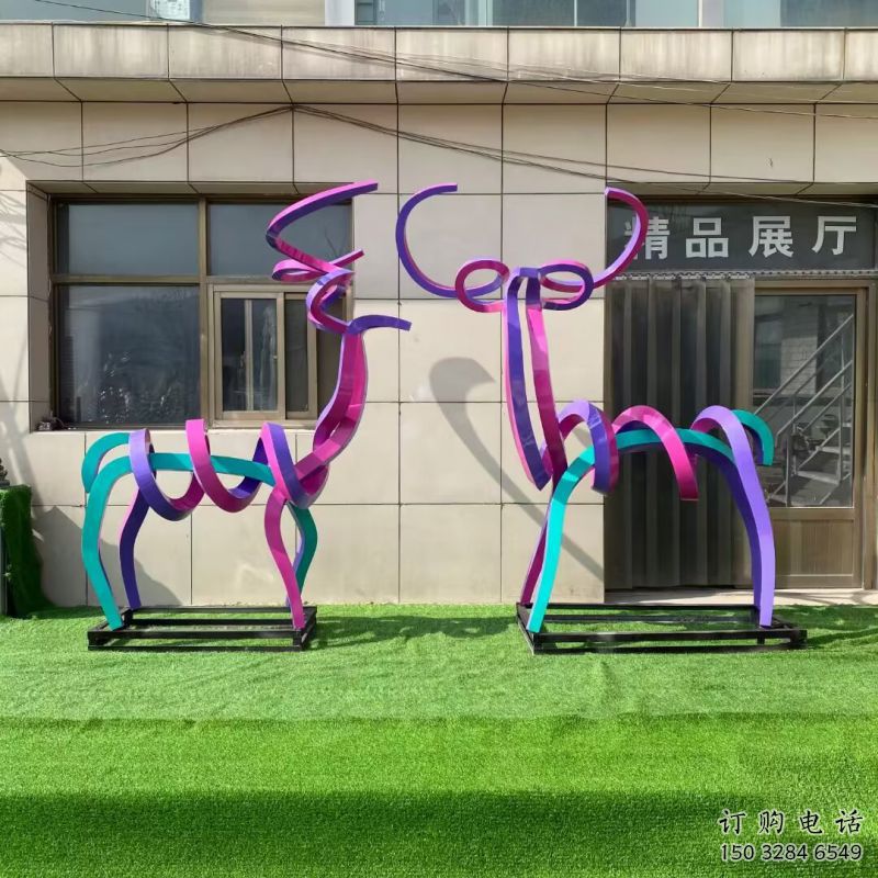 商業(yè)街小鹿雕塑 商業(yè)街小鹿雕塑