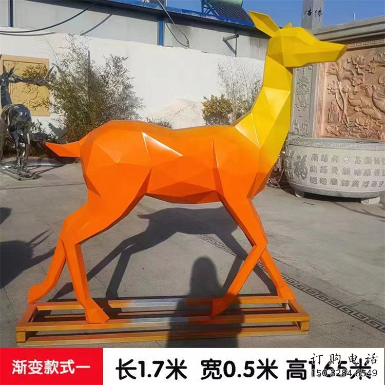 小鹿雕塑服務商，景觀雕塑，烤漆小鹿雕塑選定