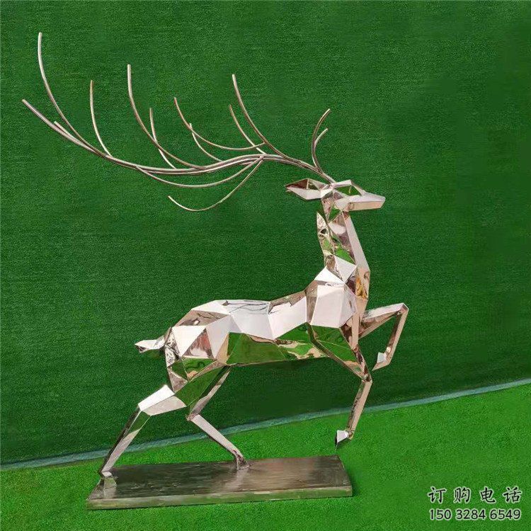 戶外小鹿雕塑通用，陸地?cái)[件，景觀切面小鹿雕塑制作