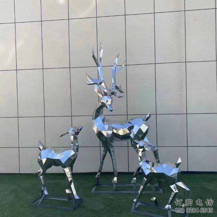 景觀小鹿雕塑服務(wù)商，美陳雕塑，切面小鹿雕塑精選