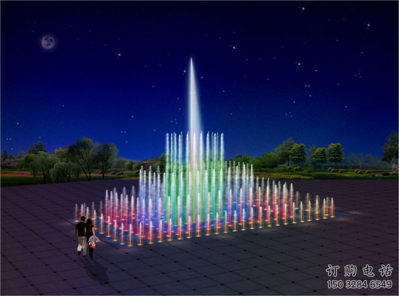 花樣跳動(dòng)電影噴泉雕塑