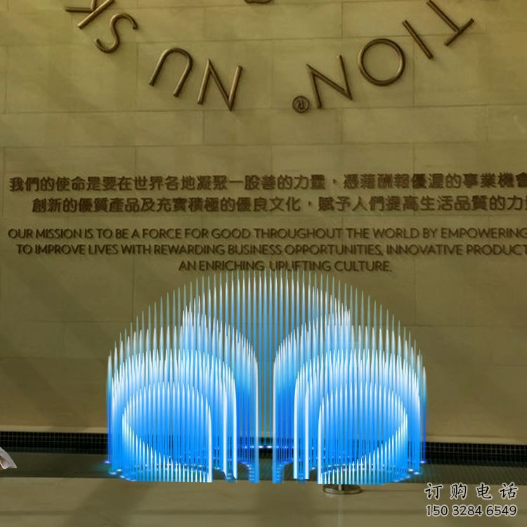 矩陣結合電影噴泉雕塑 矩陣結合電影噴泉雕塑