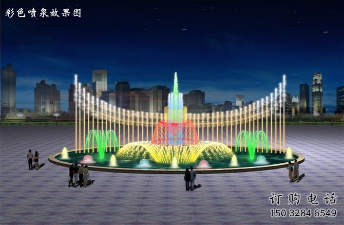 波光變頻噴泉雕塑，水景噴泉雕塑制造商
