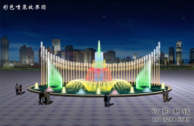 電影變頻噴泉雕塑，水景噴泉雕塑提供