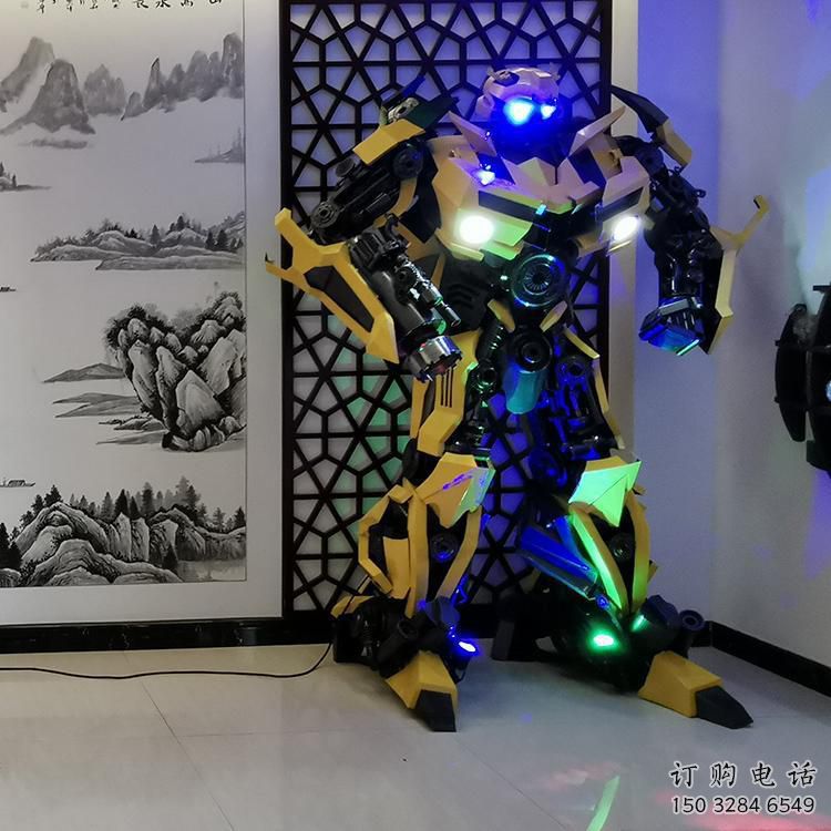 廣場(chǎng)機(jī)器人雕塑