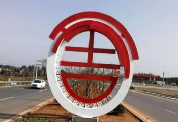 宣傳主題雕塑制作廠家，藝術(shù)形象標(biāo)識(shí)，地標(biāo)美陳雕塑