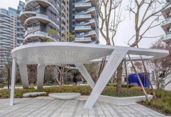 廊架雕塑，戶外景觀小品，不銹鋼長廊雕塑