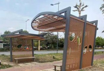 鏤空設(shè)計(jì)廊架，不銹鋼管結(jié)構(gòu)組合雕塑