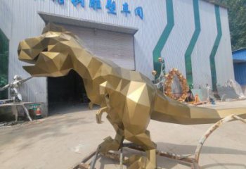 景觀恐龍雕塑優(yōu)選，陸地擺件，藝術(shù)幾何恐龍雕塑供應(yīng)
