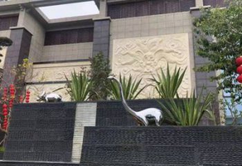 廣場恐龍雕塑供需，廣場雕塑，景觀鏡面恐龍雕塑定制